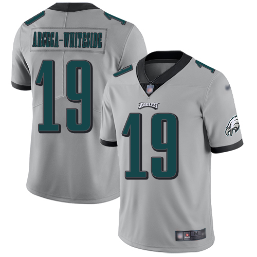 Men Philadelphia Eagles #19 JJ Arcega-Whiteside Limited Silver Inverted Legend NFL Jersey Football->philadelphia eagles->NFL Jersey